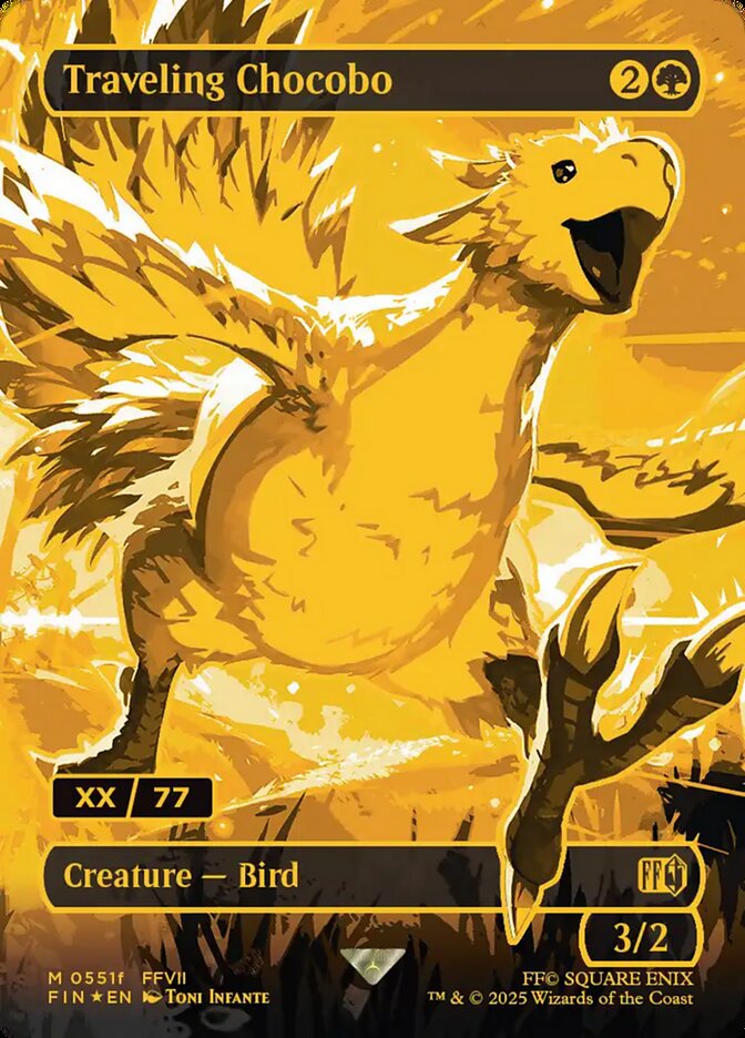 【MTG】Traveling Chocobo Final Fantasy Variants Foil: Traveling Chocobo (0551c