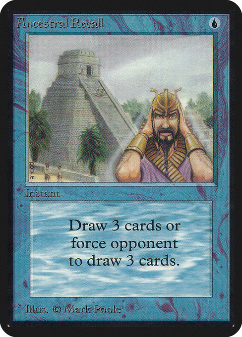 Ancestral Recall - Alpha Edition