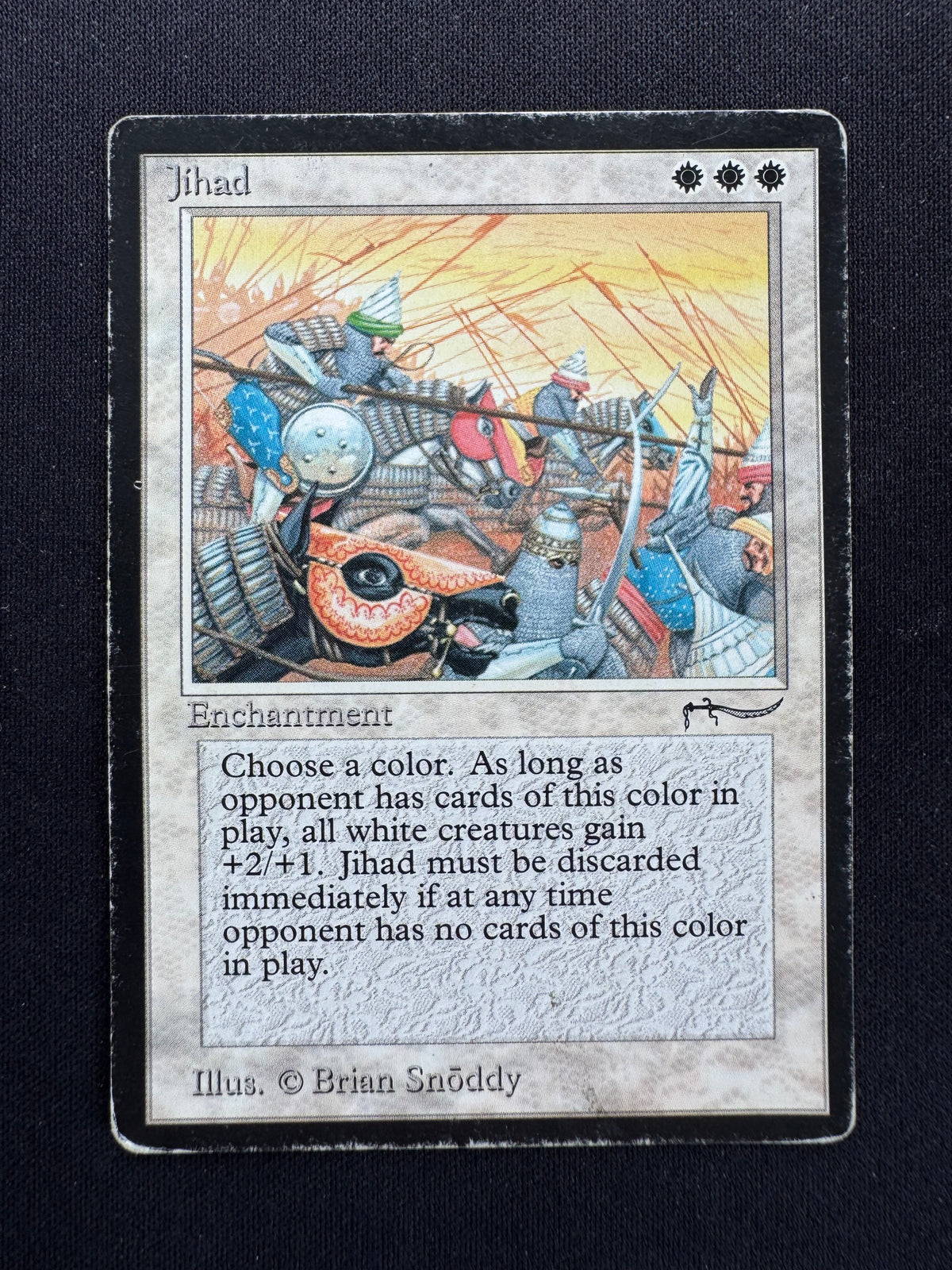 arabian nights mtg cards MTGNexus As Jihad enters the battlefield The originally proposed Arabian Nights