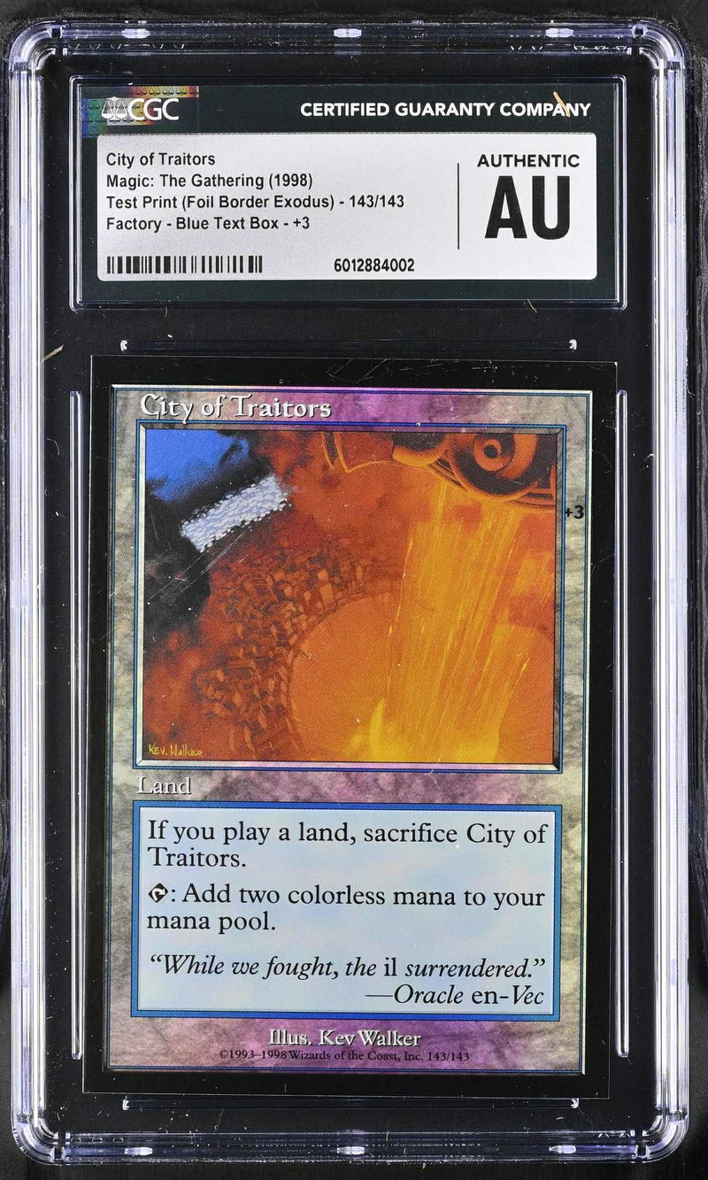 City of Traitors Foil Test Print (Square Corners)