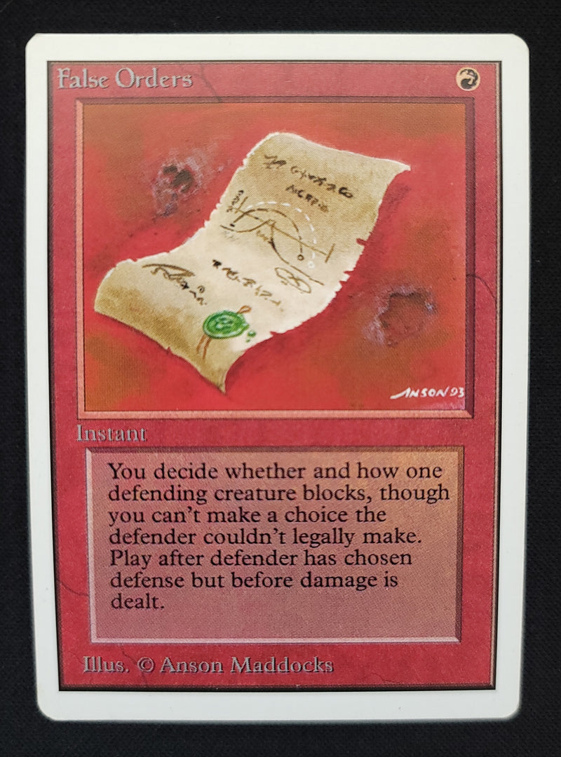 False Orders (UNL)