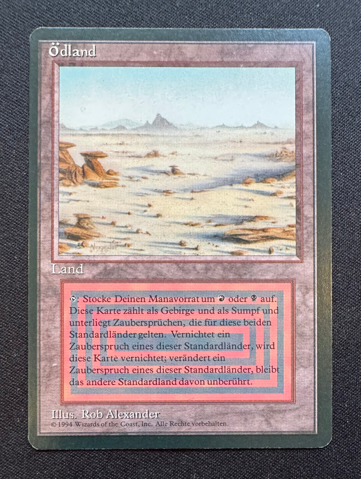 MTG badlands イタリア語 黒枠 Badlands - Revised Edition Foreign Black Border (FBB)