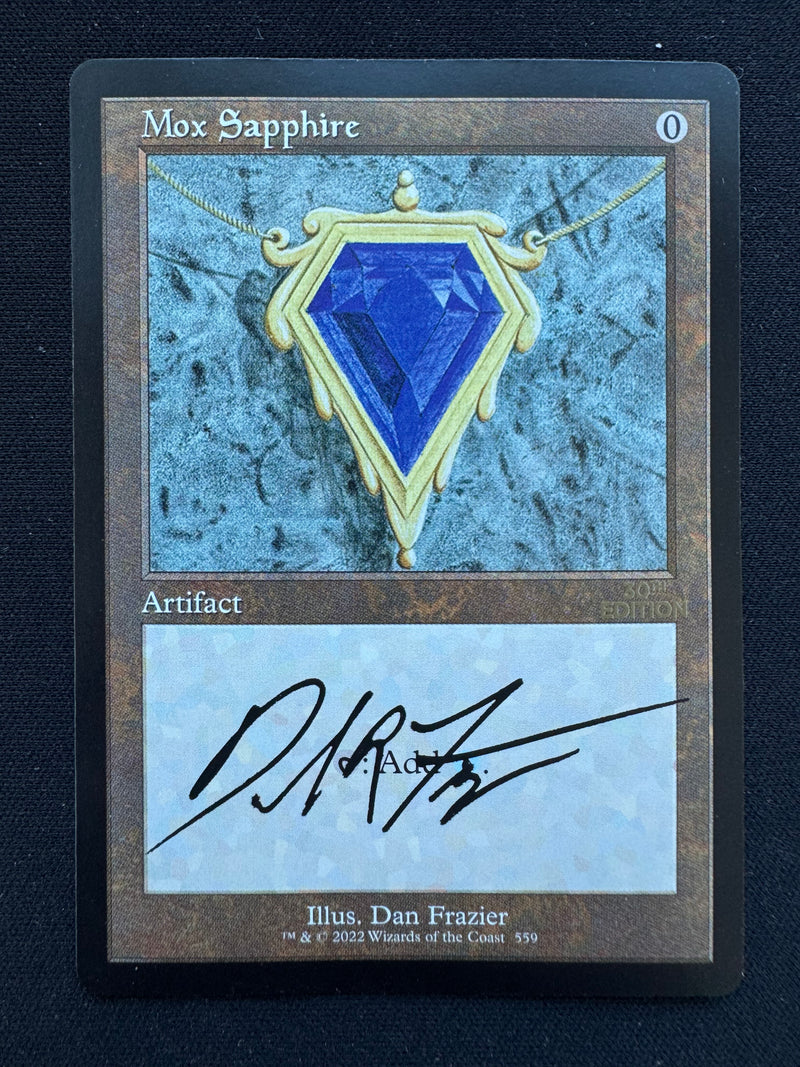 Mox Sapphire - Artist Proof 30th Anniversary Edition Retro Frame Mox Sapphire - Artist Proof 30th Anniversary Edition Retro Frame