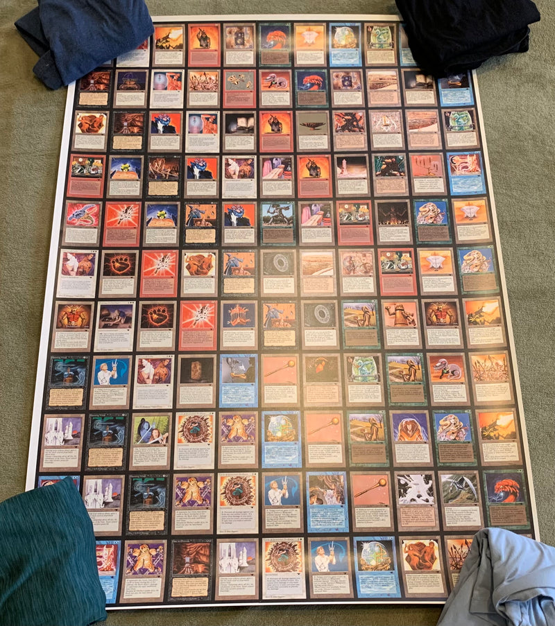 mtg card sheet Antiquities Uncut Sheet Set