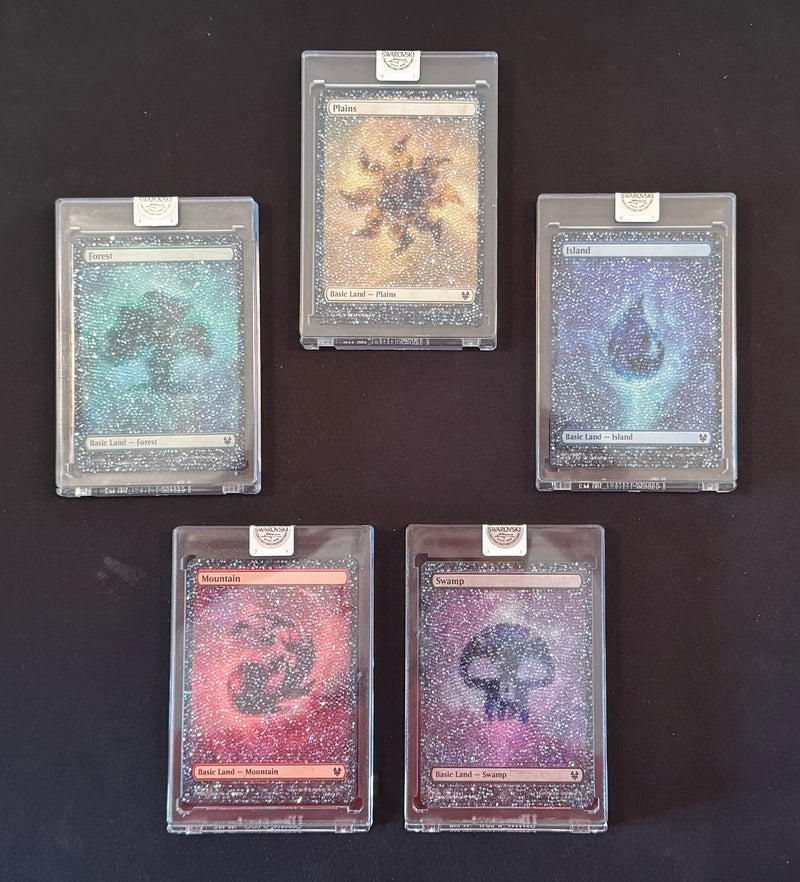 Test Print - Swarovski Crystal - Basic Land Set Final Version