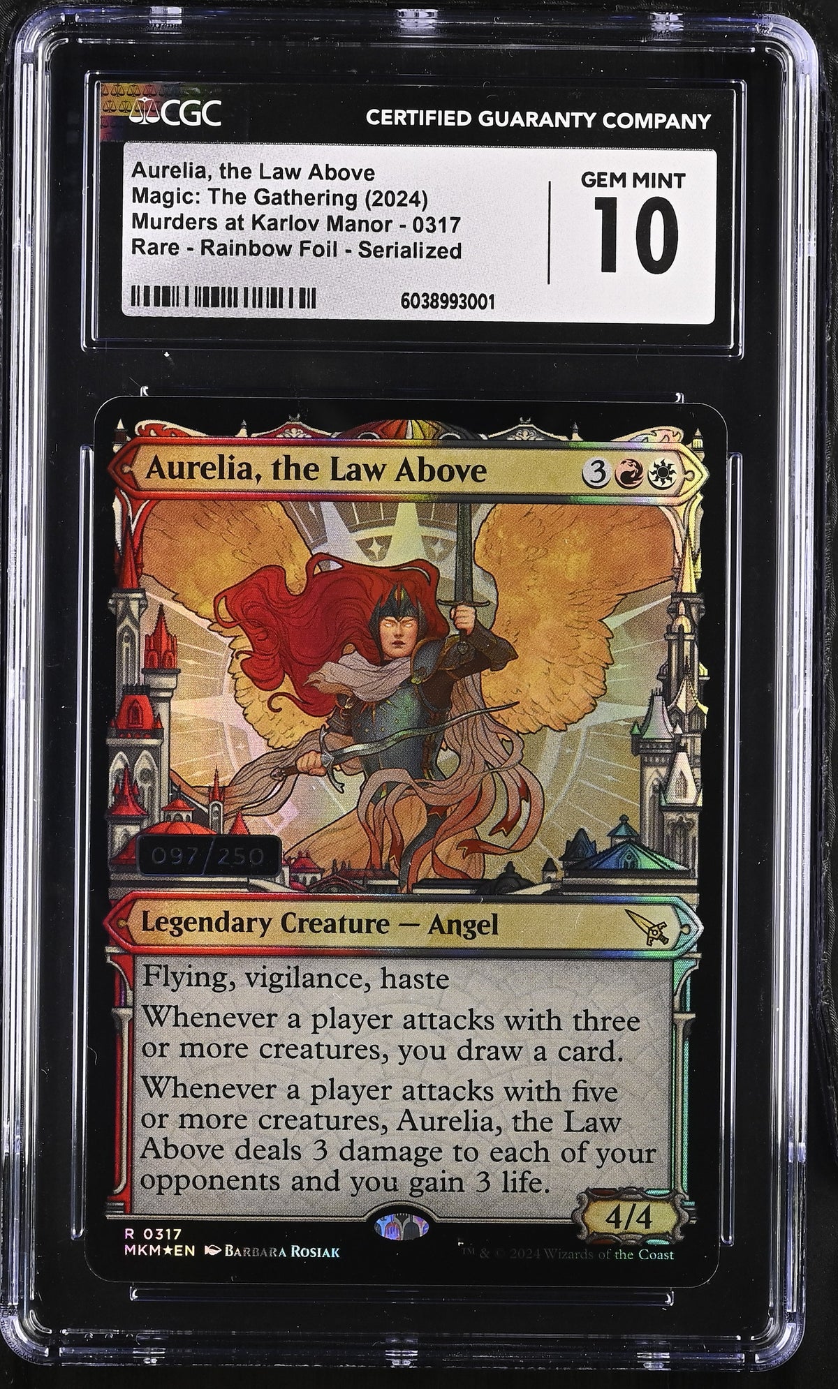 Aurelia, the Law Above - Foil - Serialized - Murders at Karlov Manor Aurelia, the Law Above - Foil - Serialized - Murders at Karlov Manor