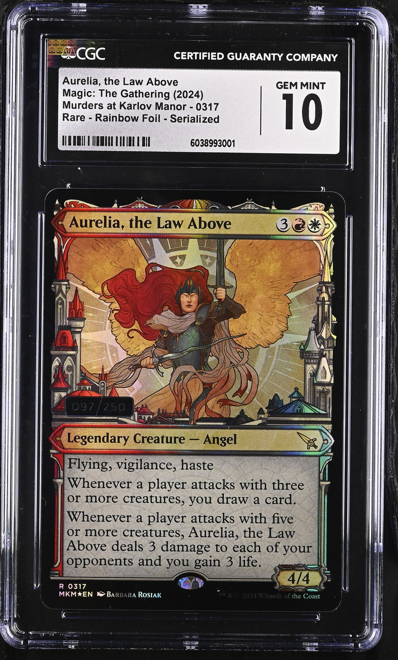 Aurelia, the Law Above - Foil - Serialized - Murders at Karlov Manor Aurelia, the Law Above - Foil - Serialized - Murders at Karlov Manor