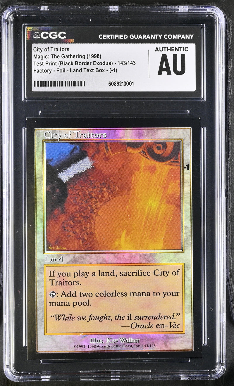 City of Traitors Foil Test Print (Square Corners)