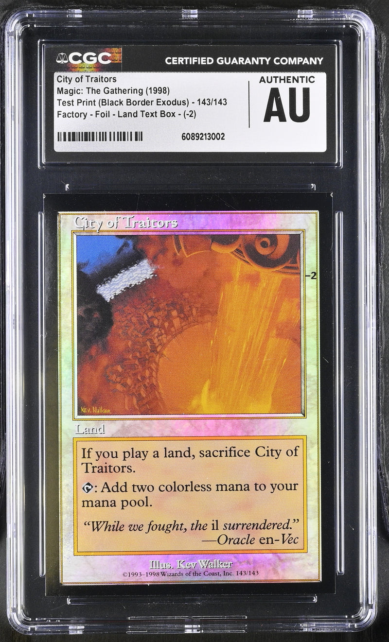 City of Traitors Foil Test Print (Square Corners)