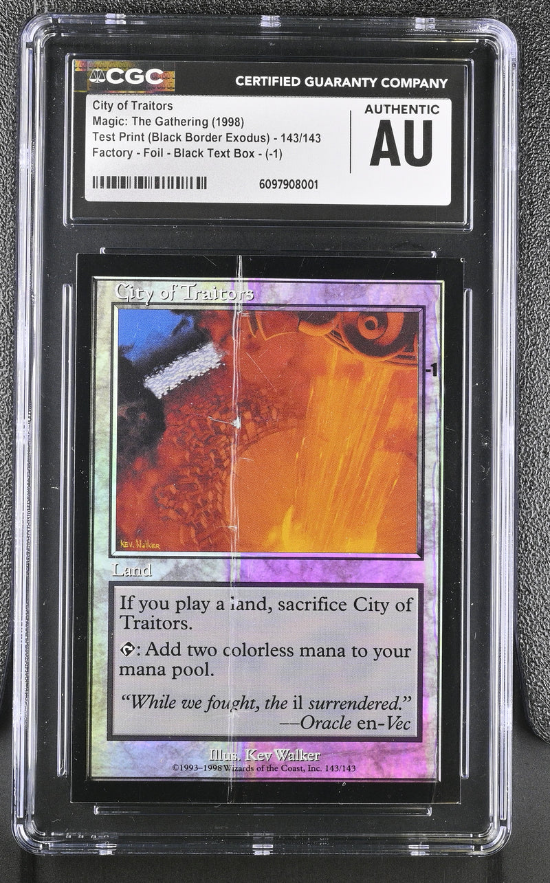 City of Traitors Foil Test Print (Square Corners)