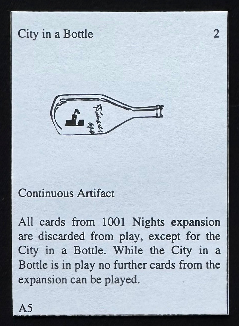 City in a Bottle (Arabian Nights Playtest)