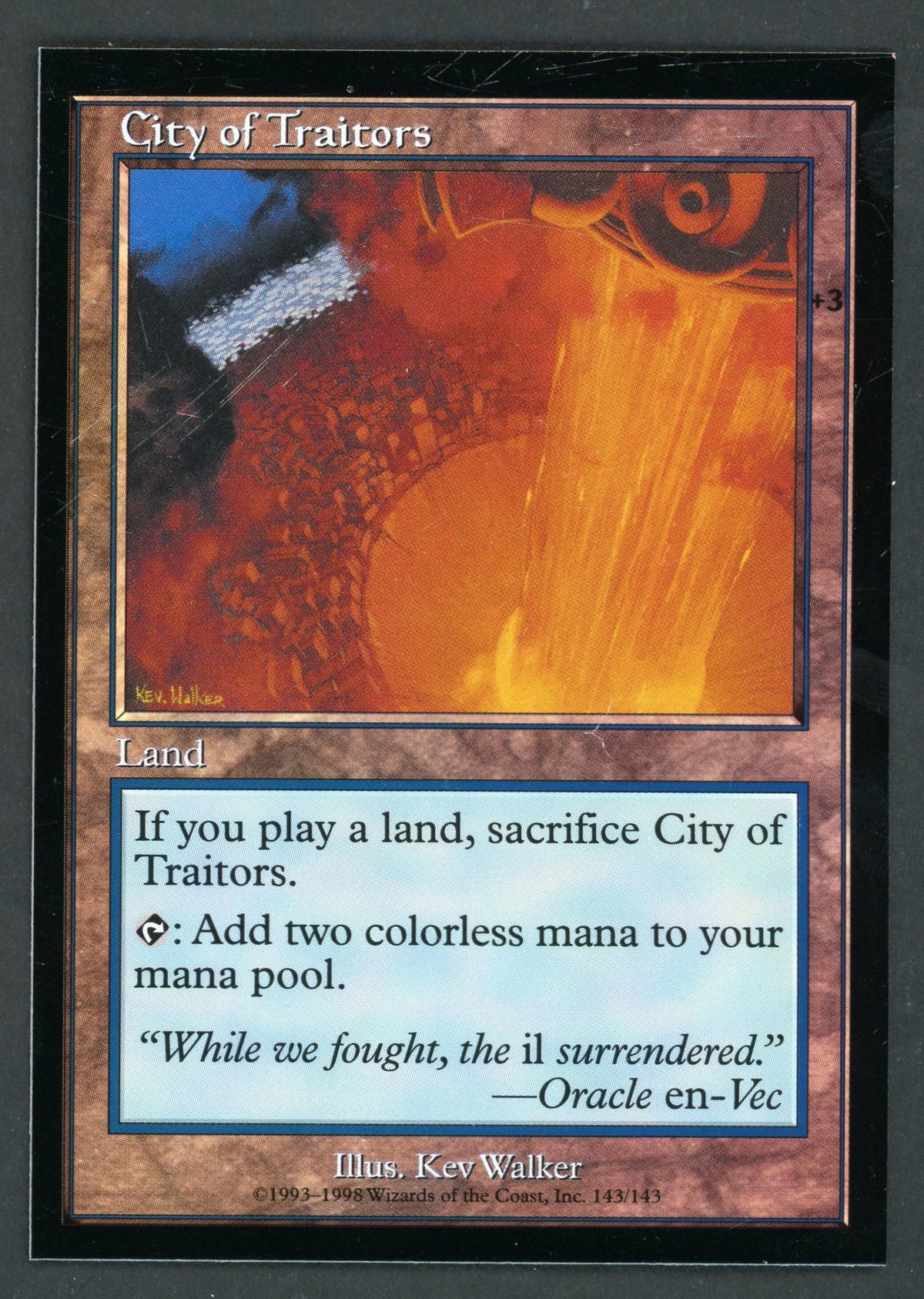 MTG 統率の塔 foil City of Traitors Foil Test Print (Square Corners)