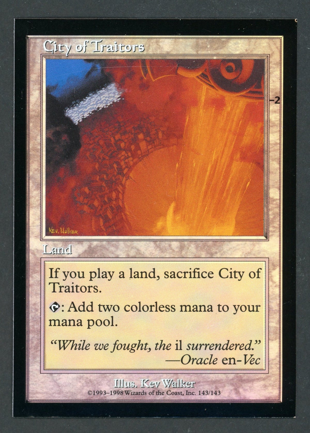 City of Traitors Foil Test Print (Square Corners)