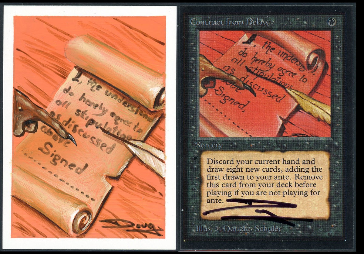 Contract from Below プレイマット サイン入り MTG - メルカリ