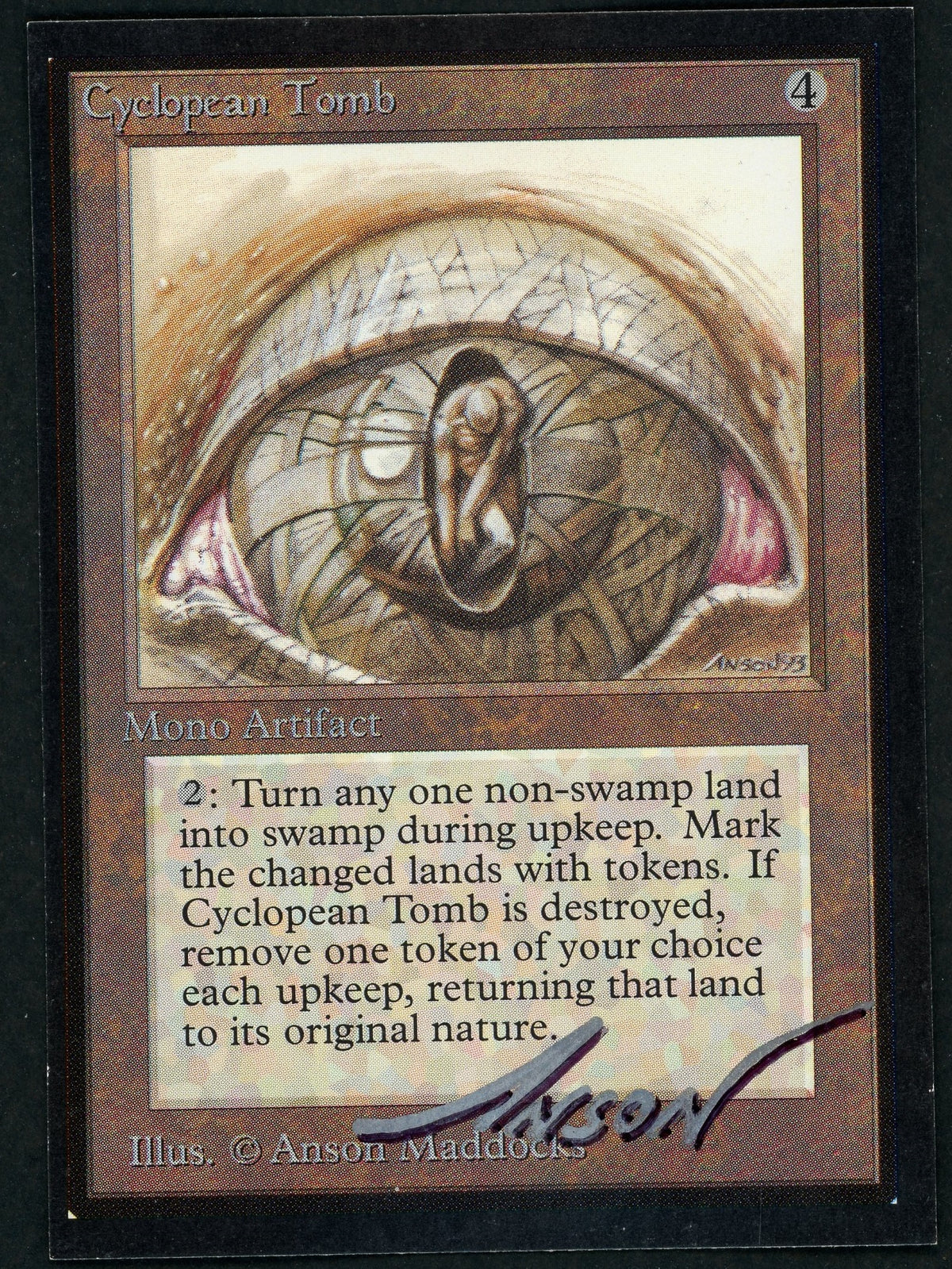 マジック：ザ・ギャザリング MTG Cyclopean Tomb LEB Inked Cyclopean Tomb (LEB-AP)