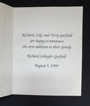 Garfield Event Card - Fraternal Exaltation Birth Announcement