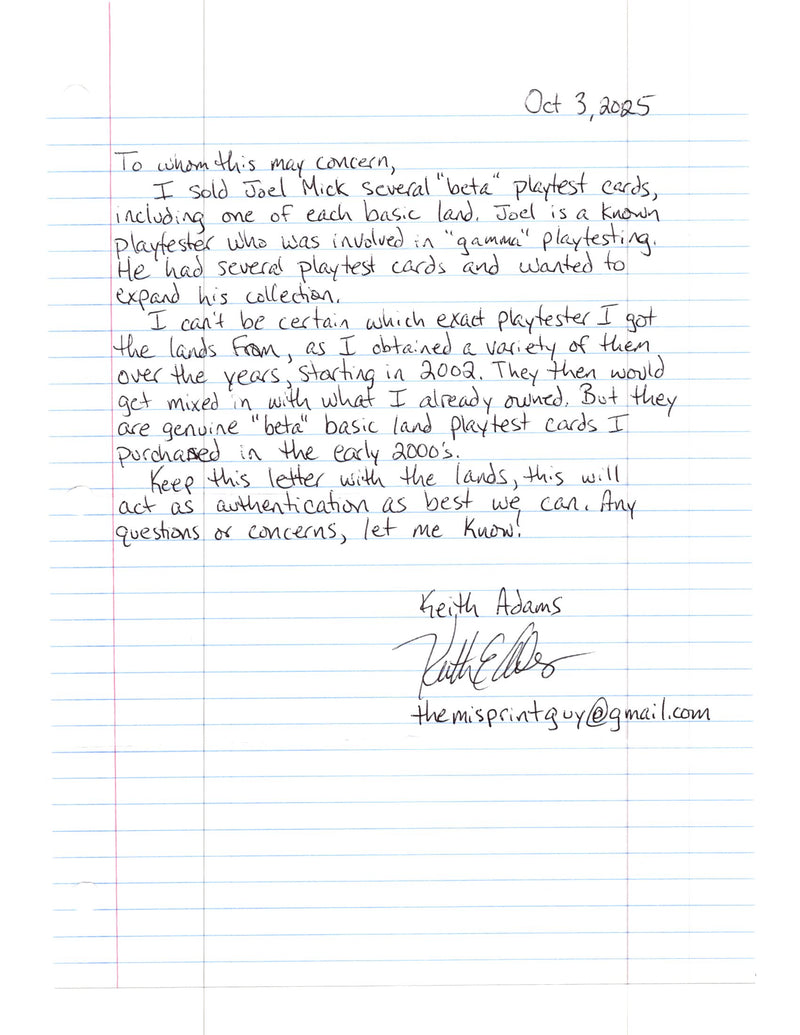 Basic Land Set (Beta Playtest)