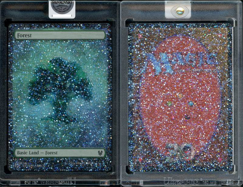 Test Print - Swarovski Crystal - Basic Land Set Final Version