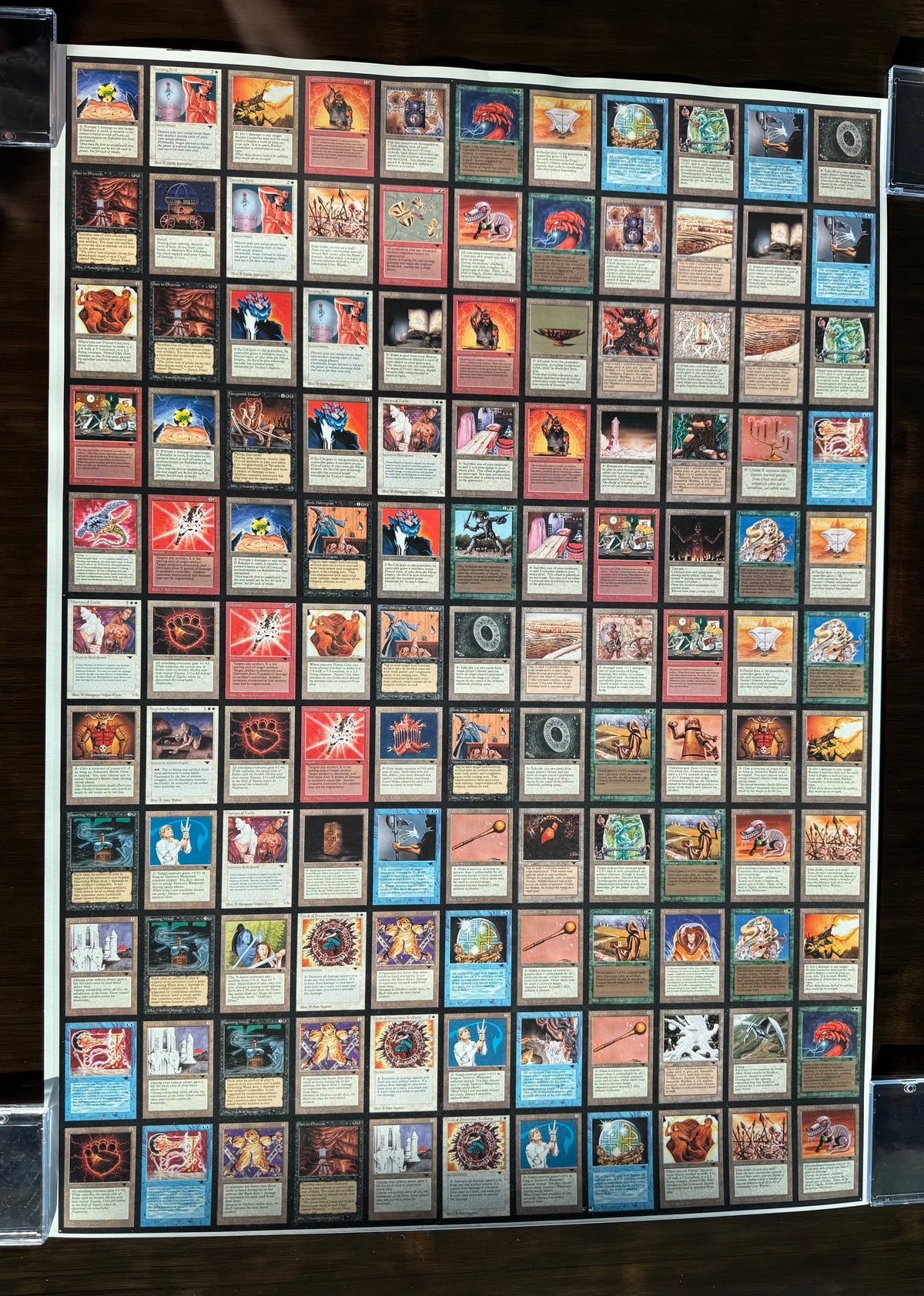 mtg antiquities card list Antiquities Uncut Sheet Set