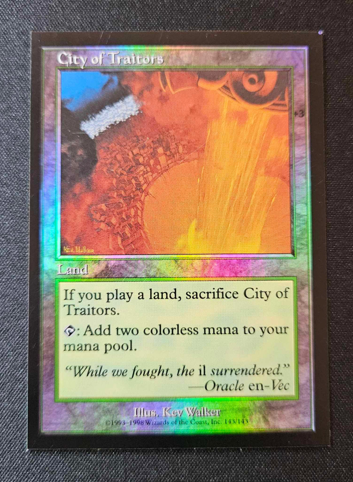 その他 City of Traitors Foil Sorcery TCG City of Traitors Foil Test Print (Square Corners)