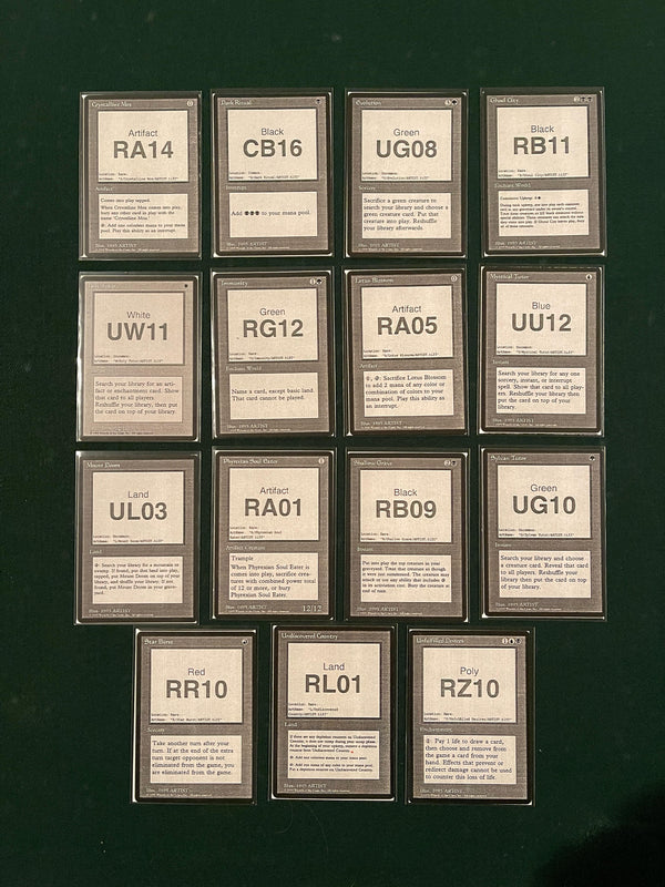 PLAYTEST CARDS PLAYTEST CARDS