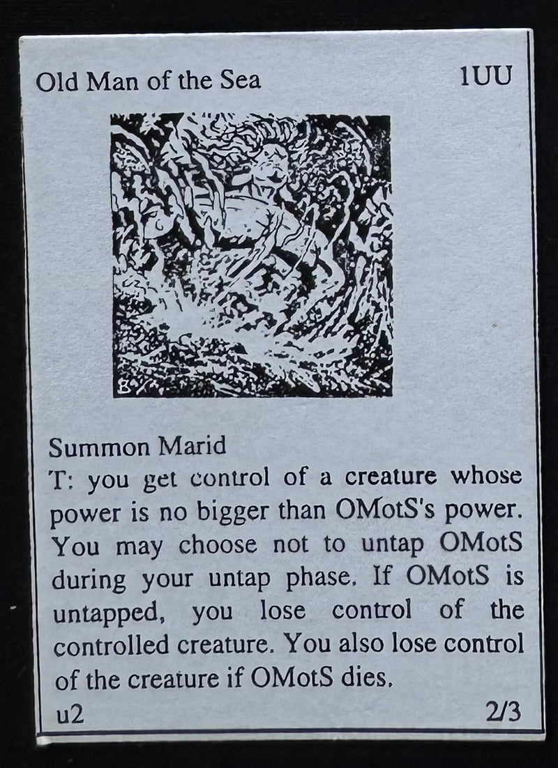 Old Man of the Sea (Arabian Nights Playtest)