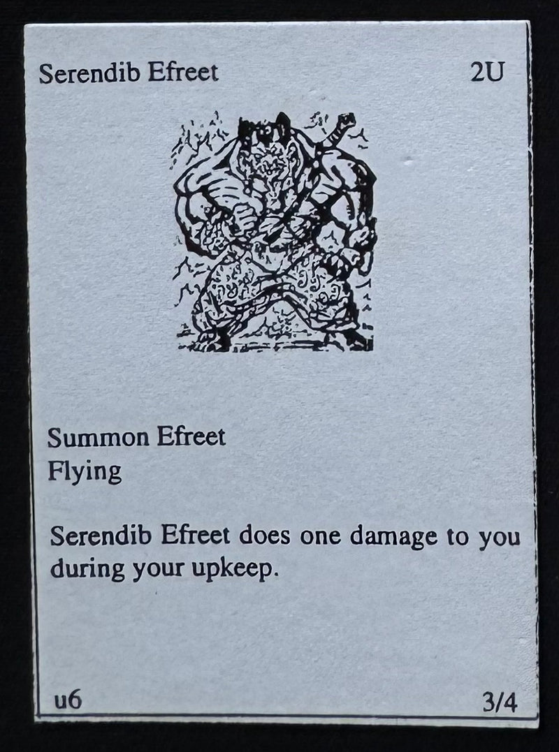 Serendib Efreet (Arabian Nights Playtest)