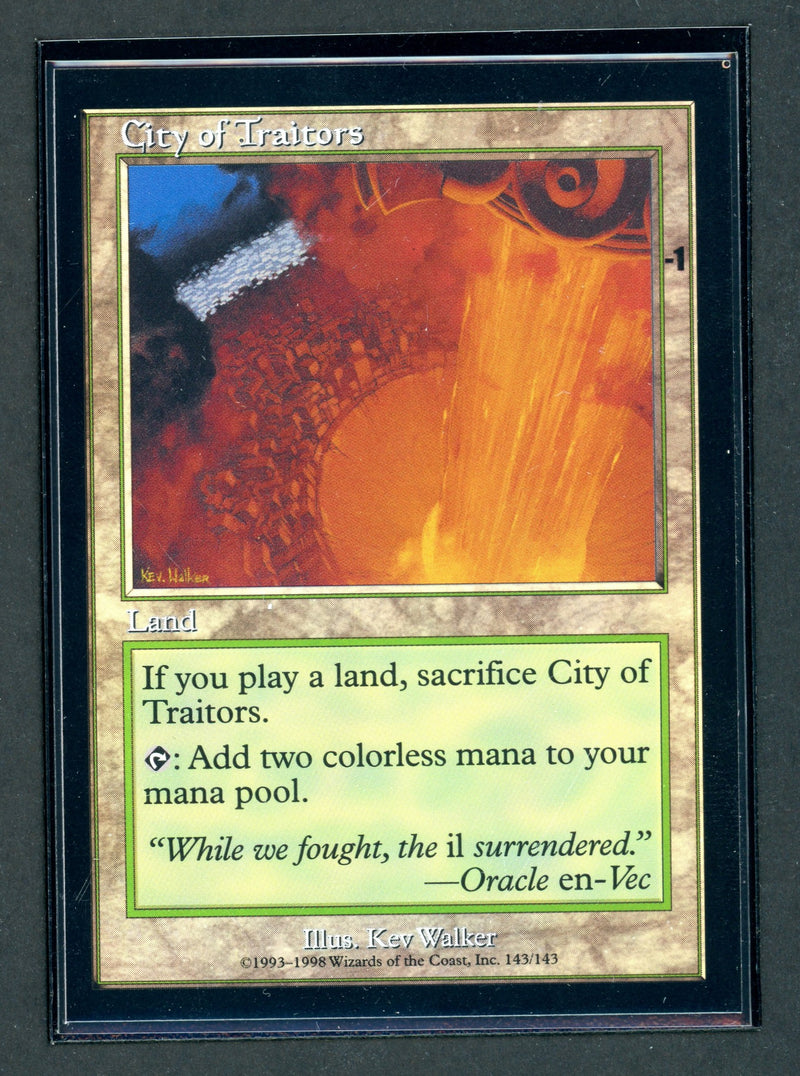 City of Traitors Foil Test Print (Square Corners)