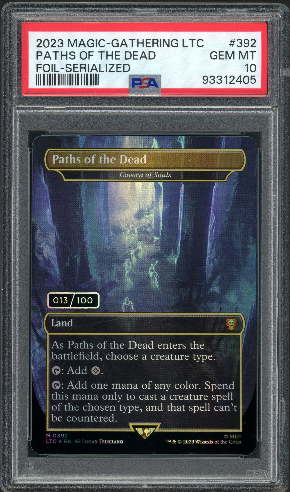 serialized lotr mtg cards Paths of the Dead - Foil - Serialized