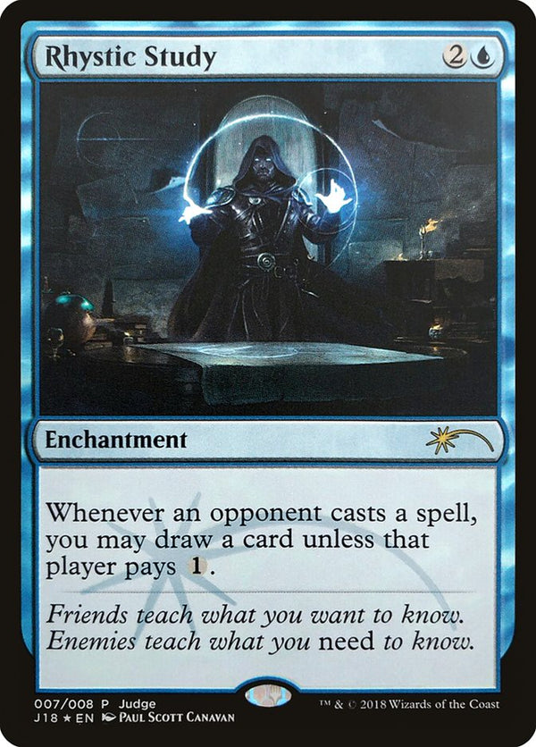 Rhystic Study Judge Foil (JDG)