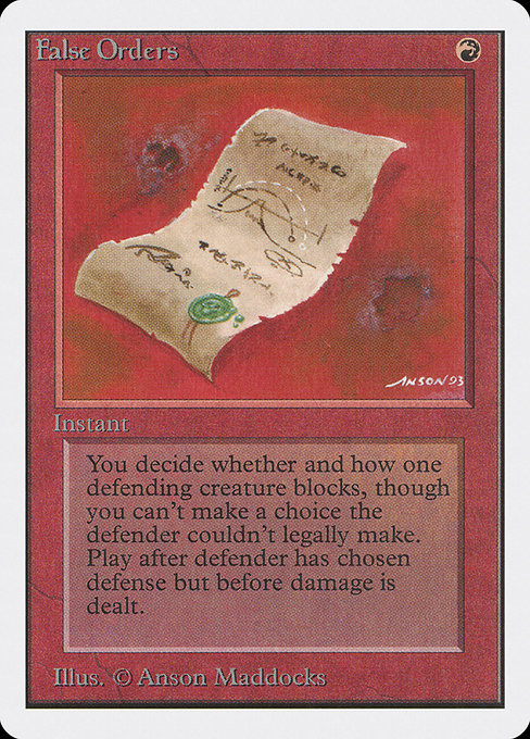 False Orders (UNL)