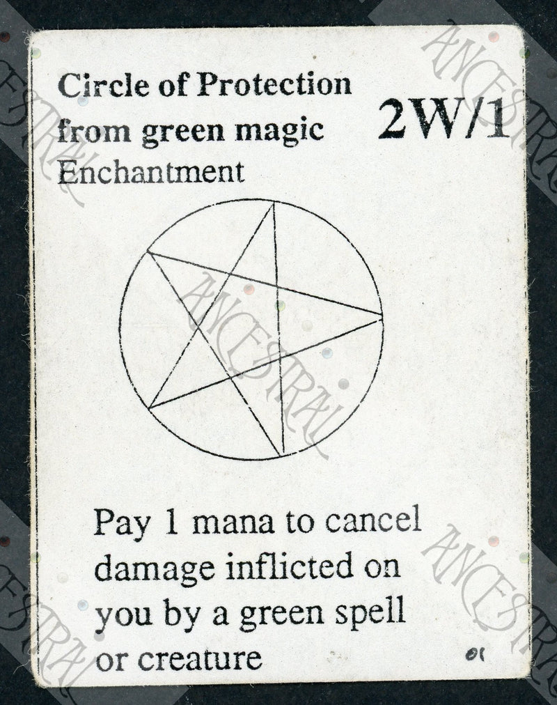 Circle of Protection: Green (Gamma Playtest)