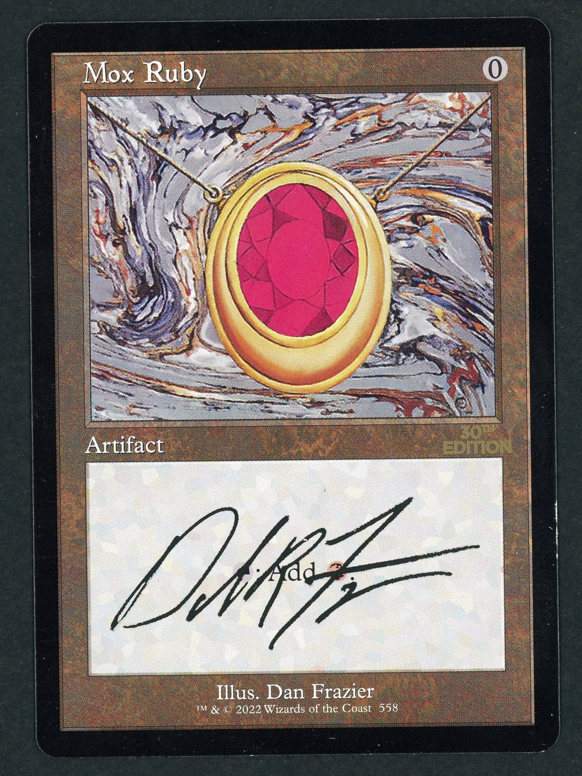 Mox Complete Set - Artist Proof 30th Anniversary Edition Retro Frame