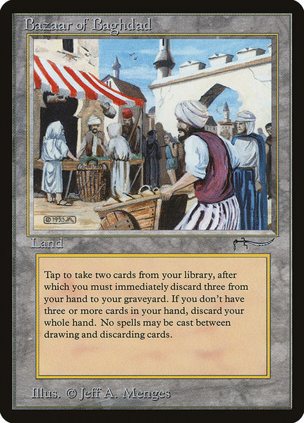 Bazaar of Baghdad Signed Altered ② Bazaar of Baghdad Mtg | eBay