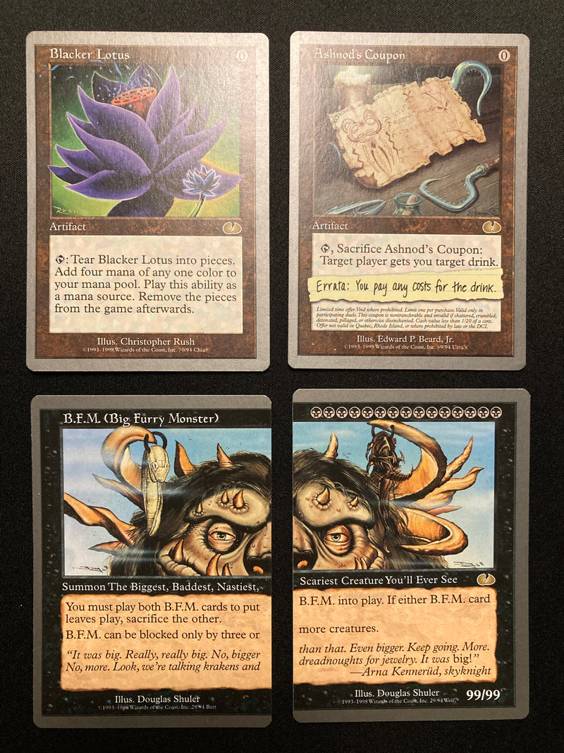 mtg unglued card list complete set from 1998 Each player shuffles his or her library afterwards. Magic The Gathering - Ow