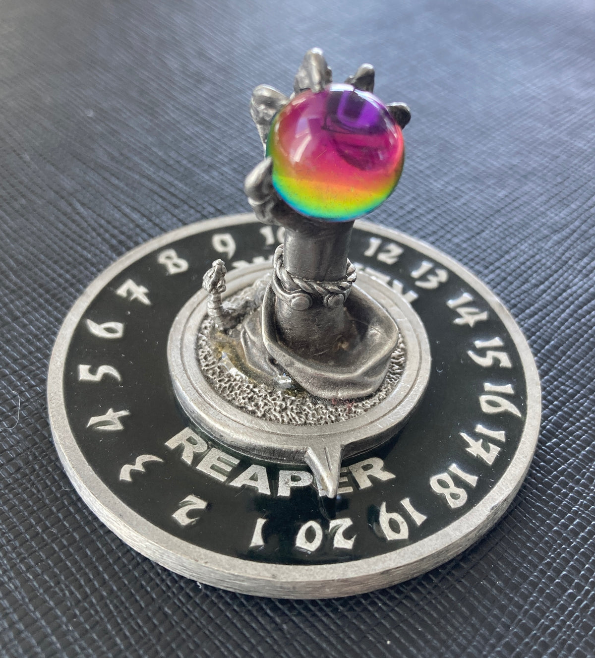 SF・ファンタジー・ホラー Scrye LifeCounter: DemonClaw&CrystalBall Scrye Reaper 1994 Wizard w/spell Pewter Life Counter - Magic MTG